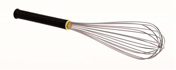 Stainless Steel Whisk with Black Handle