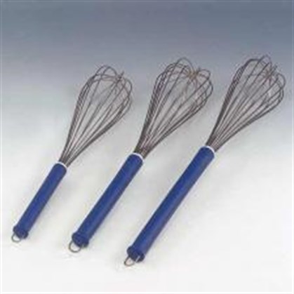 Stainless Steel Whisk with Blue Handle