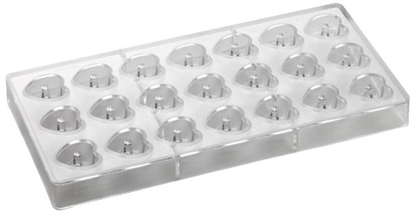 Heart Polycarbonate Chocolate Mould PC55