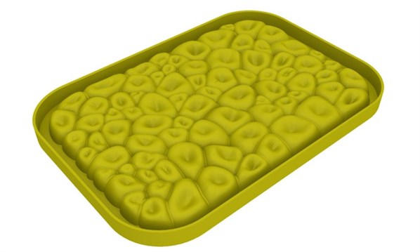 Coral Ice Cream Pan Silicone Top