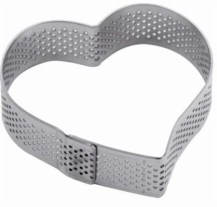 Heart Micro Perforated Stainless Steel Band